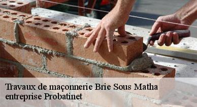 Travaux de maçonnerie