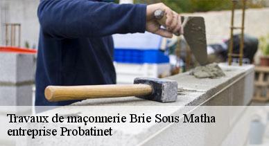 Travaux de maçonnerie