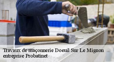 Travaux de maçonnerie