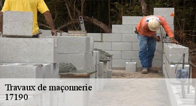 Travaux de maçonnerie